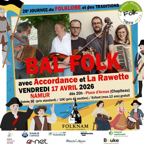 FolkNam Affiche Carrée Bal Folk Vendredi 2026