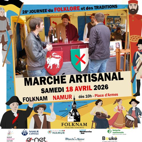 FolkNam Affiche Carrée Marché Artisanal 2026